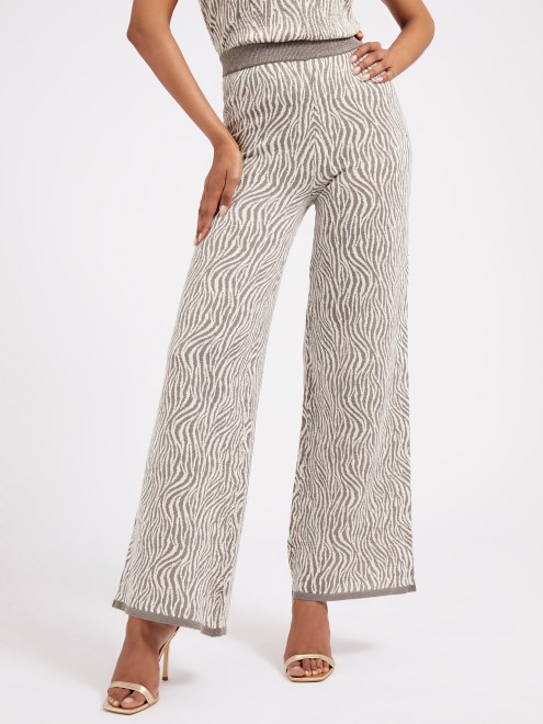 Jersey Efecto Animalier Pantalón Guess Gris