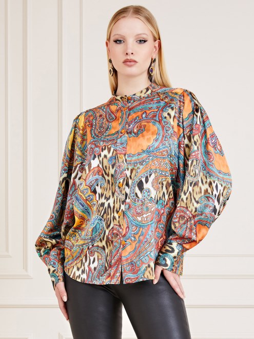 Blusa Con Estampado Multicolor De Guess Marciano All Over