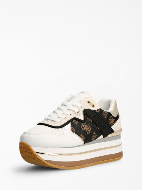 Guess Zapatillas De Correr Marrones Multi Harinna Con Logo