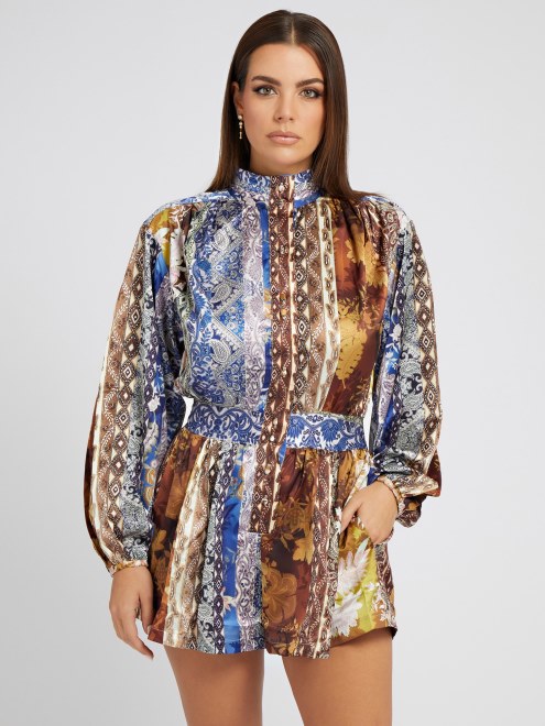 Mono Corto Estampado All Over Estampado Multicolor Guess