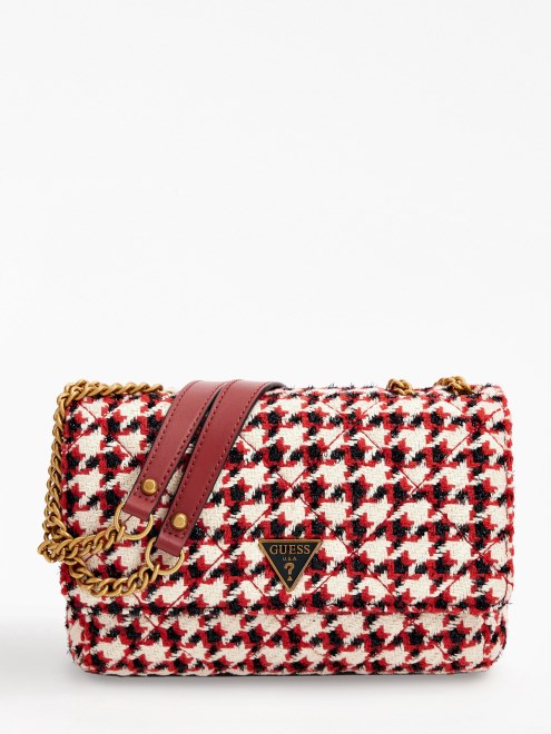 Bandolera Bolsillo Cessily Tweed Adivinar Negro