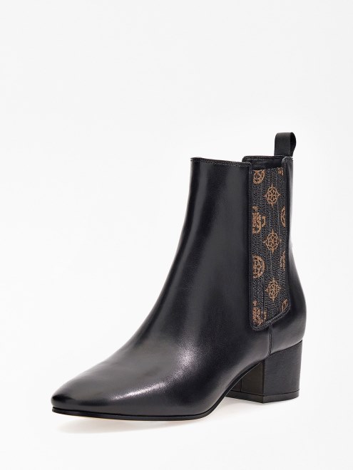 Botas Marrones Con Logo De Peonía Safia 4g De Guess