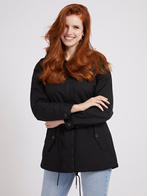 Chaqueta Parka Empacable Adivinar Negro