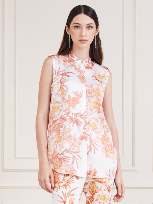 Camiseta Con Estampado De Marciano En Toda La Naranja