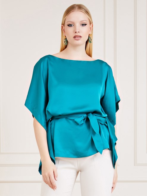 Marciano Verde Oscuro Con Cinturón Top Guess