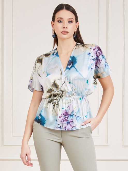 Blusa Con Estampado De Fantasía Floral Guess Marciano Allover