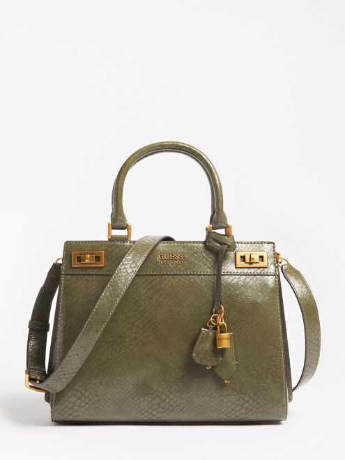 Bolso Katey Python Estampado Verde Guess