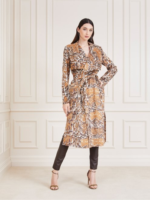 Gabardina De Antelina Marrón Multi Marciano Guess