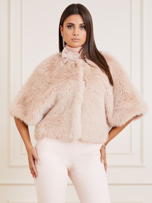 Chamarra Marciano De Piel Sintetica Guess Rosa