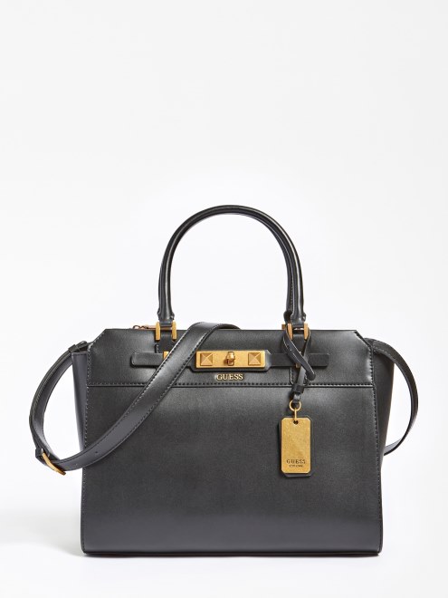 Supongo Que Bolsillo De Rafia Negro