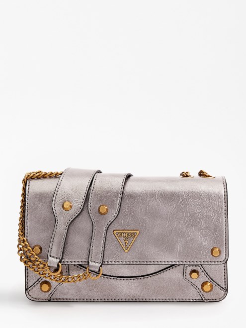 Amantea Bandolera Mini Guess Gris Oscuro