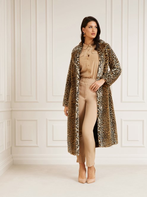 Animalier Adivinar Marciano Animalier Abrigo De Piel Sintética