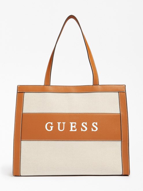 Bolso Shopper Guess Salford Marrón