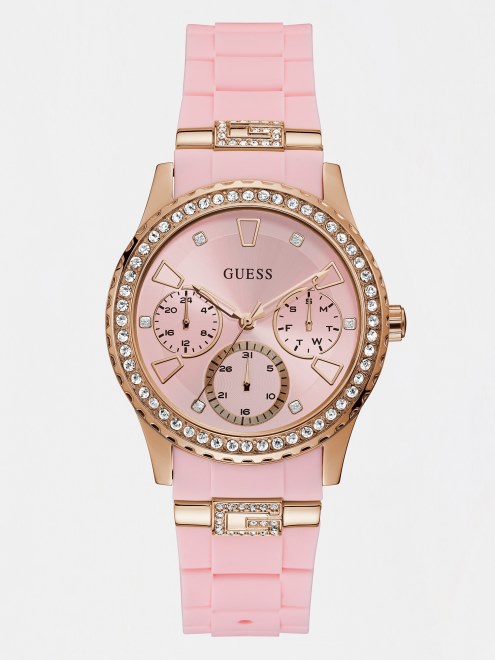 Reloj Multifunción De Cristal Azul Adivinar