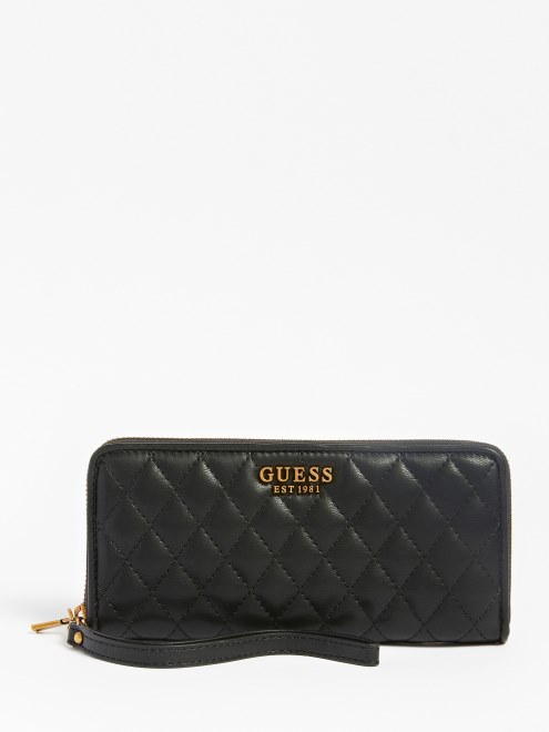 Cartera Larga Acolchada Guess Maila Negra