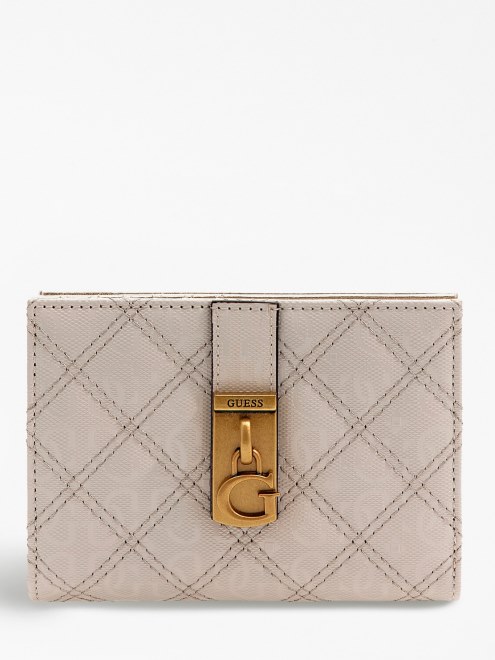 Billetera Con Logo Gaia 4g Adivinar Blanco