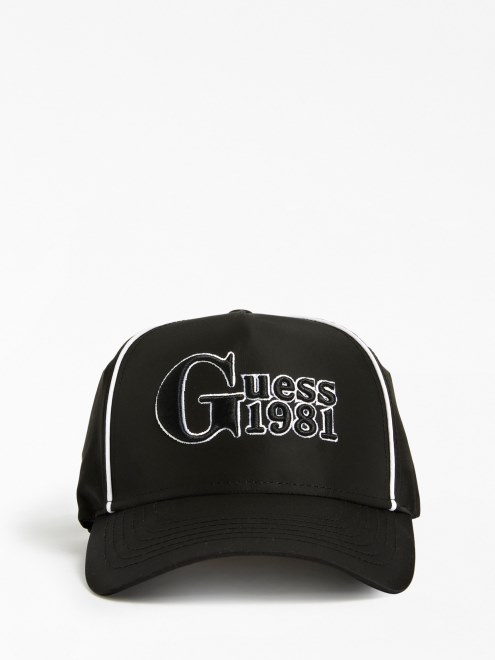 Gorra De Beisbol De Satin Negro Guess