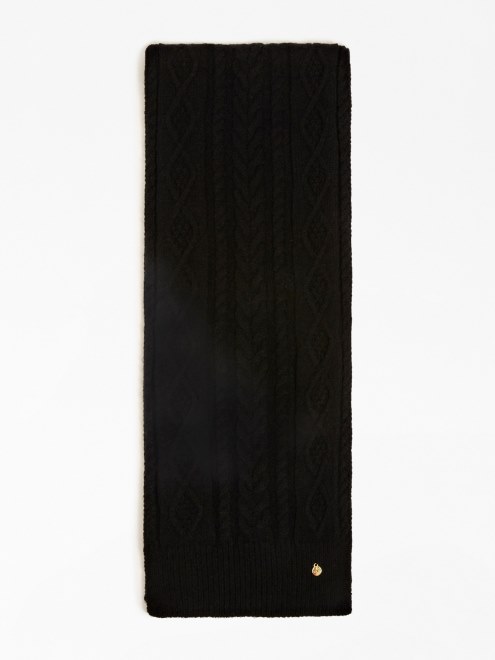Bufanda De Punto De Ochos Guess Negro