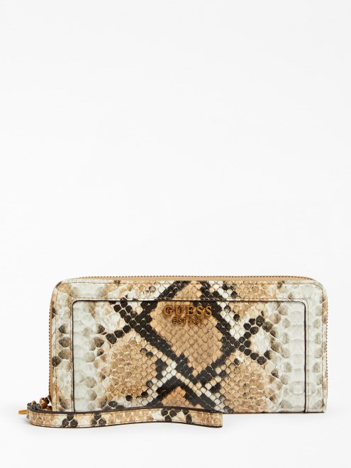 Cartera Maxi Abey Guess Multi Beige