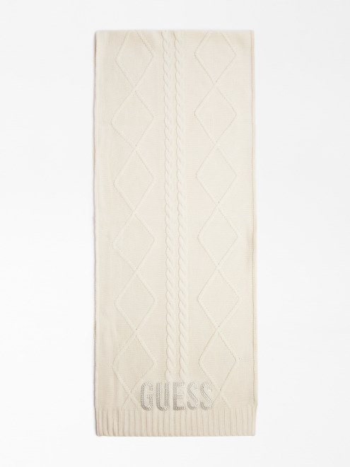 Pañuelo Con Logo Y Tachuelas Guess Blanco