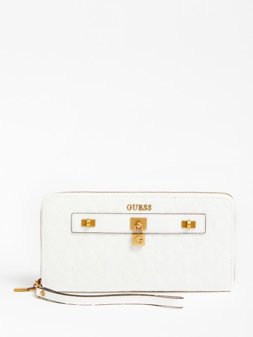 Cartera Acolchada Adivina Isidora Blanca