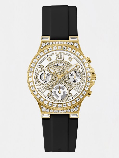 Reloj Multifunción De Cristal Plateado Adivinar