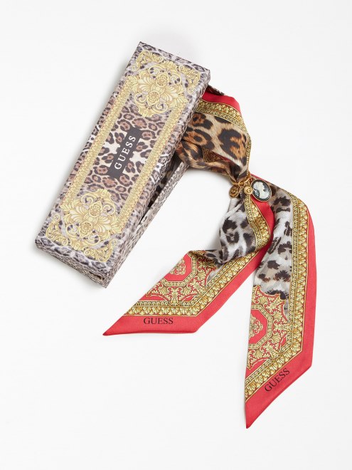 Guess Bandana/bufanda Clip Box Set Fucsia