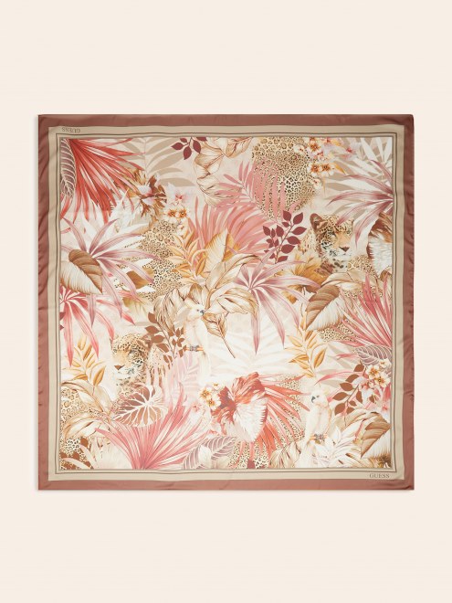 Vestido Guess Rosa Con Estampado Floral