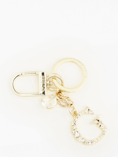 Adivinar Llavero Con Detalle De Joya Dorada