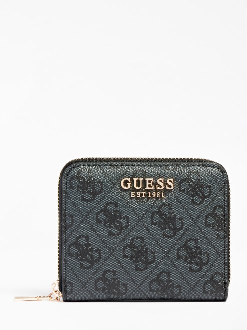 Cartera Mini Guess Gris Laurel 4g Logo