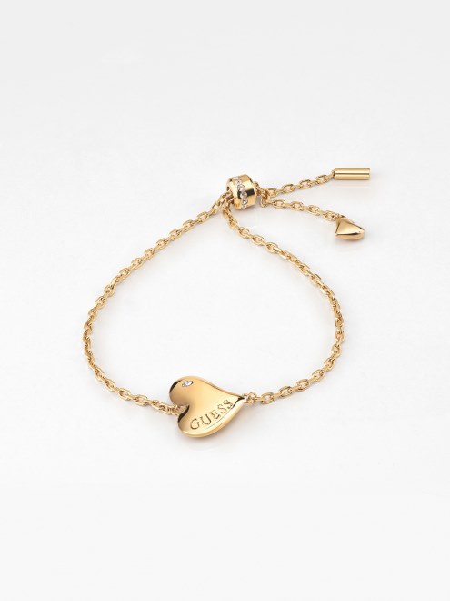 Pulsera De Corazones Fluidos De Oro Multiple Adivinar