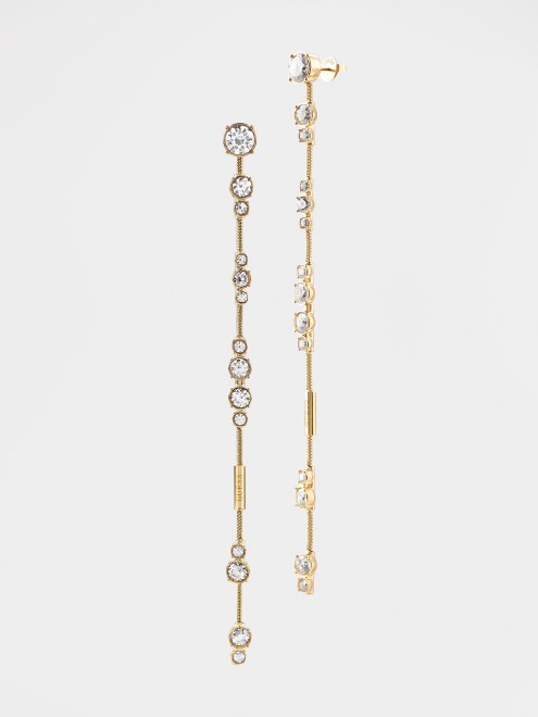 Guess Aretes Multi Dorados Con Diseño De Rayos De Sol