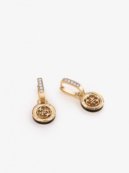 Adivinar Negro Multi 4g-loop-pendientes Nueva Tendencia