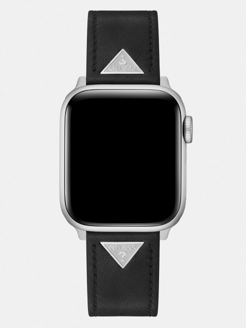 Correa De Piel Guess Para Apple Watch Negra