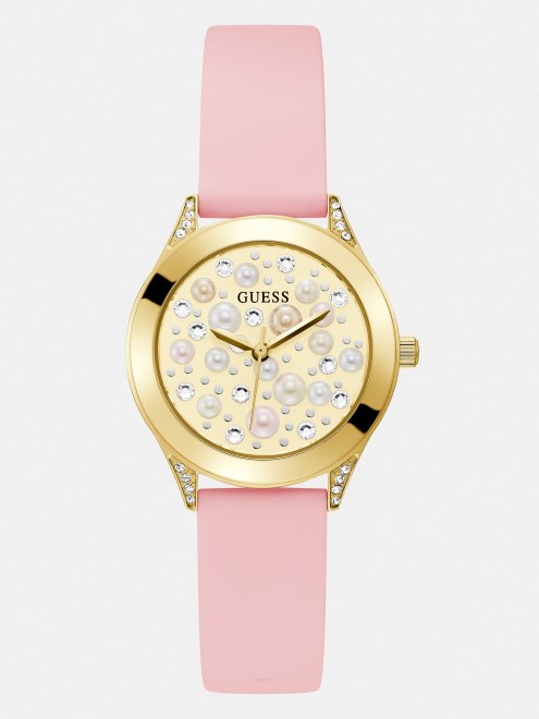 Reloj Analógico Guess Azul Perla
