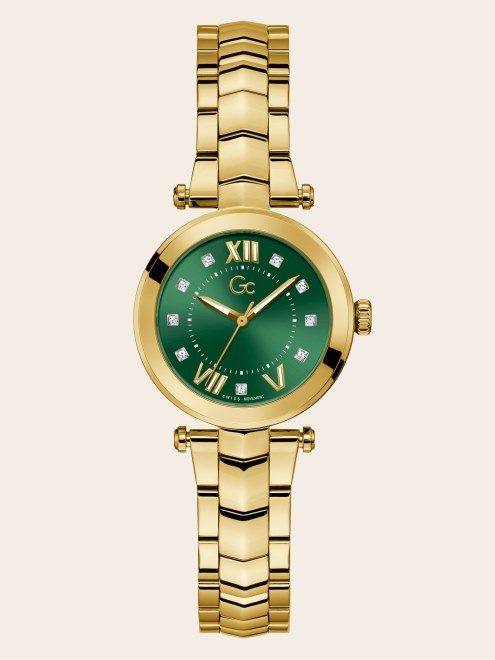 Reloj Analogico De Cuarzo Gc Plateado Adivinar