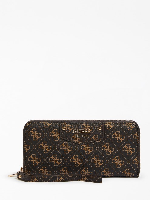 Billetera Brenton Eco Maxi Guess Marron