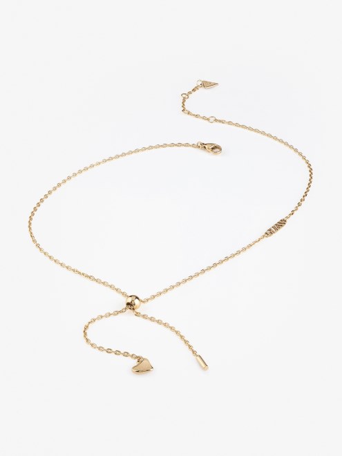 Collar-corazones-fluidos Adivinar Multi Oro