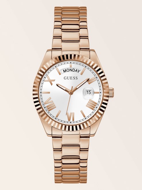 Reloj Calendario Adivinar Oro Rosa