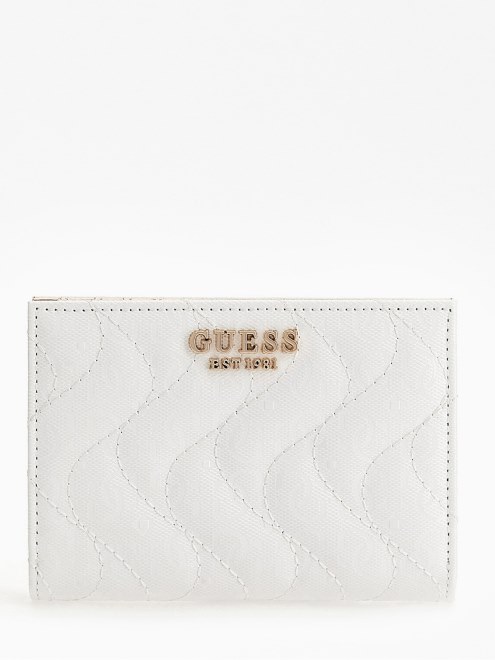 Cartera Con Logo 4g Guess Sasky Blanca