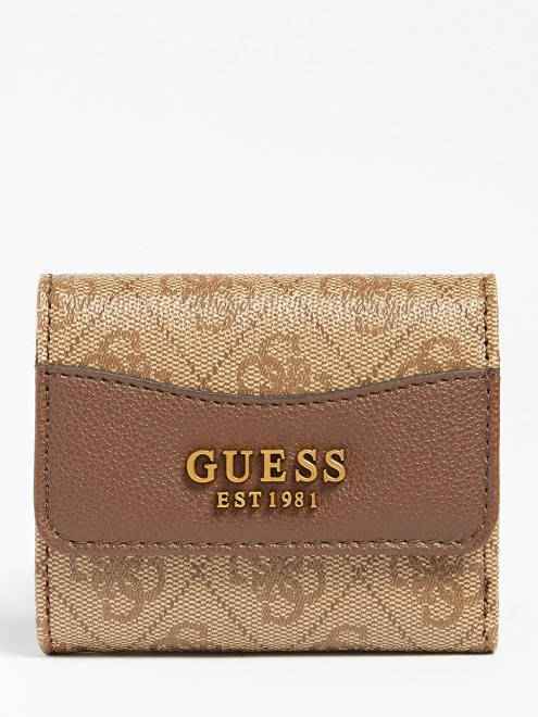 Cartera Mini Marron Con Logo 4g De Guess Nell