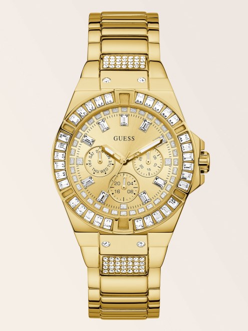 Reloj Multifunción Guess Blue Crystal Nueva Tendencia