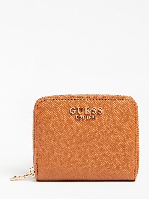 Alexie Saffiano Mini Billetera Marrón Supongo