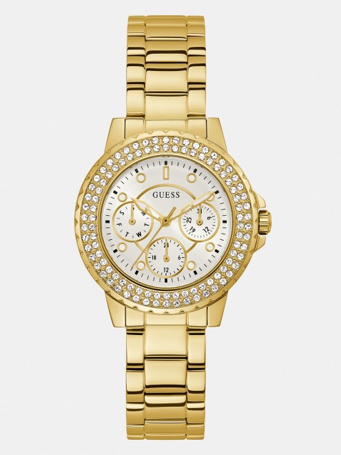 Reloj Multifunción Guess Crystal Azul Nueva Tendencia
