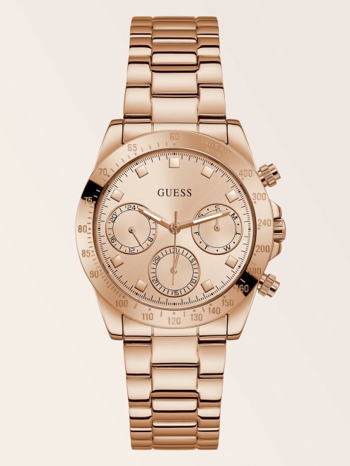 Reloj Multifunción Guess Oro Rosa