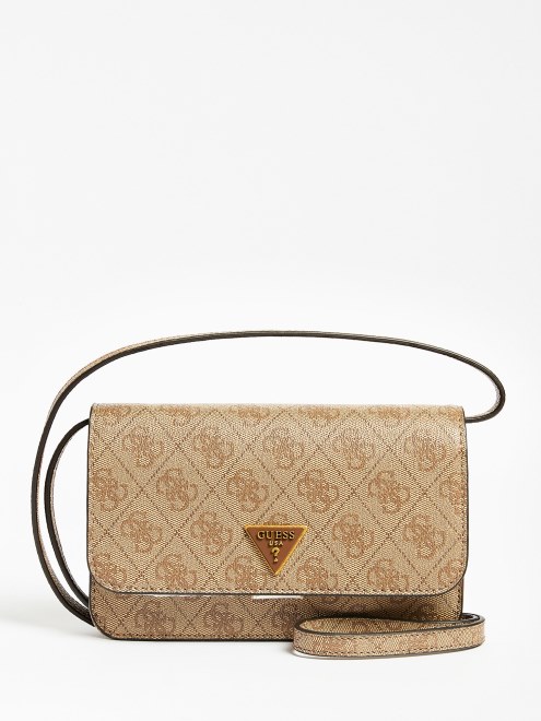 Soporte Para Teléfono Con Logotipo 4g De Guess Alexie Beige