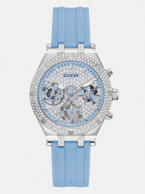 Reloj Multifunción Guess Crystal Plateado