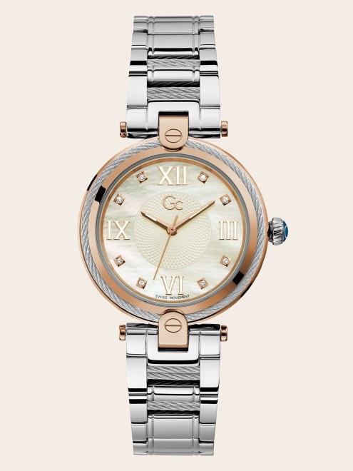 Moda Gc Acero Analógico Reloj Oro Rosa Adivinar Nueva Tendencia