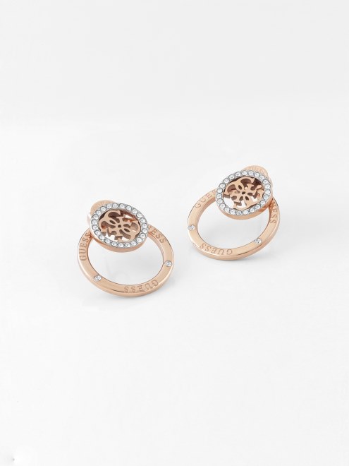 Pendientes De Oro Rosa Equilibre Adivinar