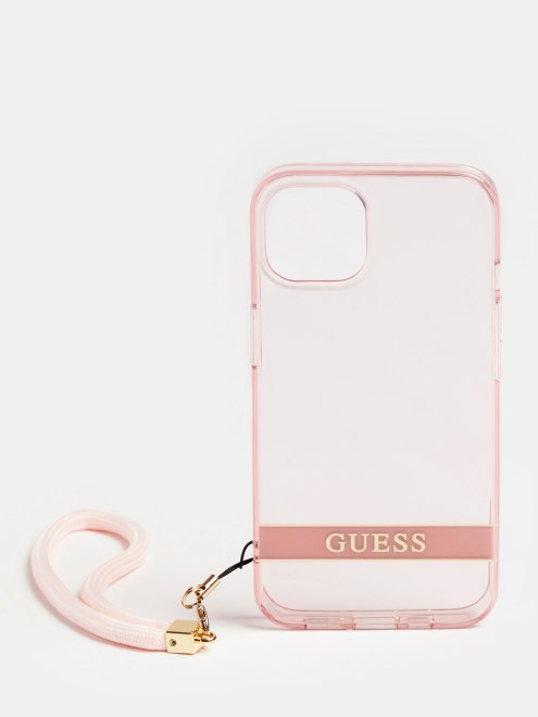 Funda Guess Iphone 13 Translucido Rosa